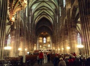 Strasbourg, France, Cathedral Interior