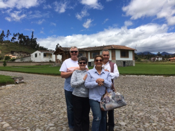 Wayne and Kathy Graumann with Roman' and Manuela Sanchez in Cotacachi, Ecuador May 2017